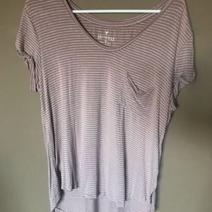 Beige/Pink & White AEO Soft & Sexy T